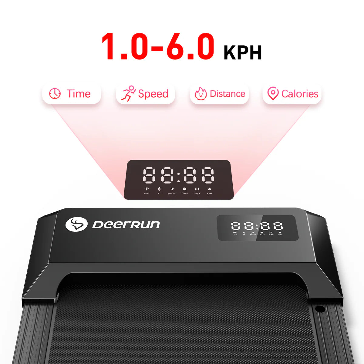 Refurbished Under-Desk Treadmill – Black