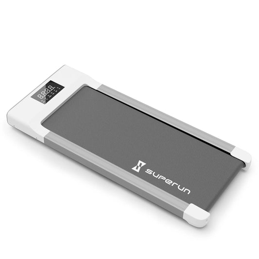 BA03 Smart Walking Pad Under Desk Treadmill White and Grey