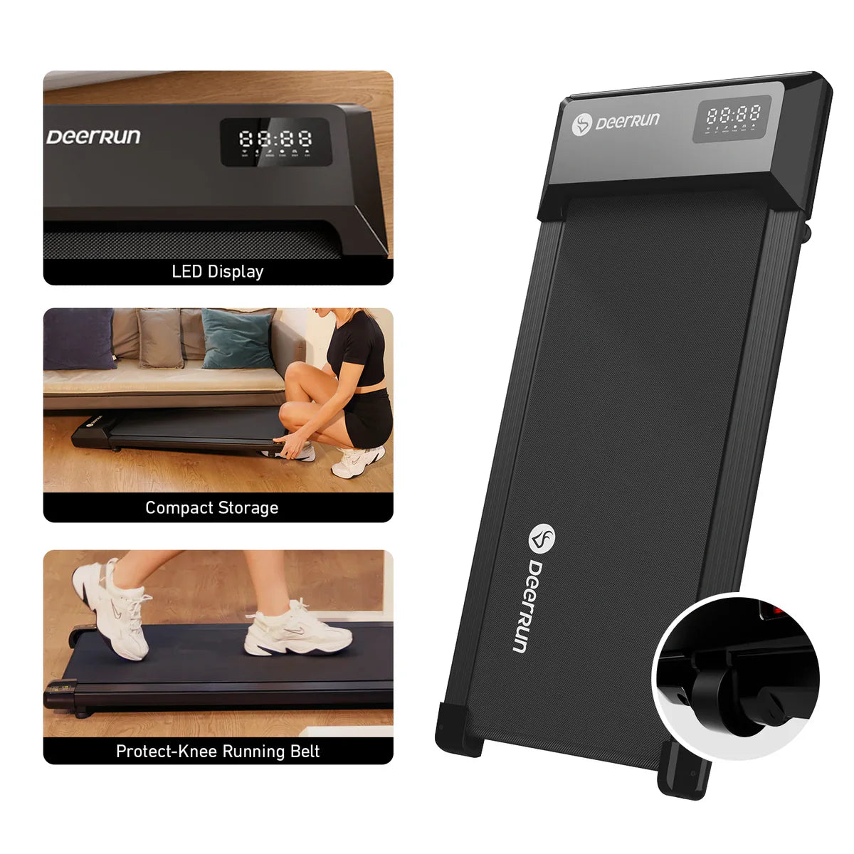 Under-Desk Treadmill – Grey