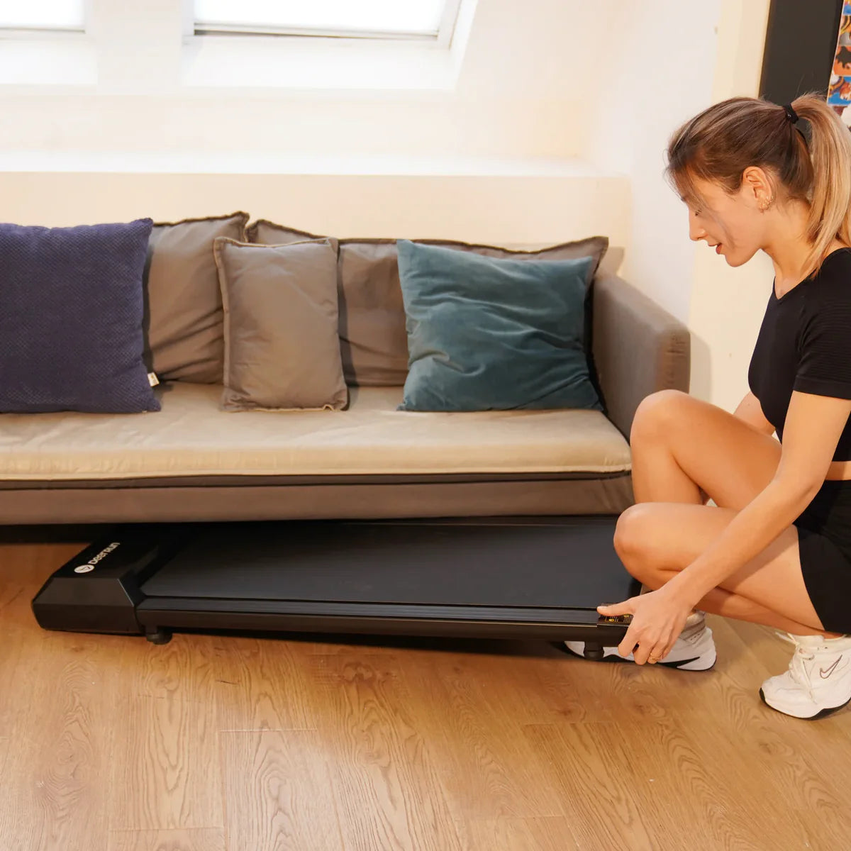 Under-Desk Treadmill – Grey