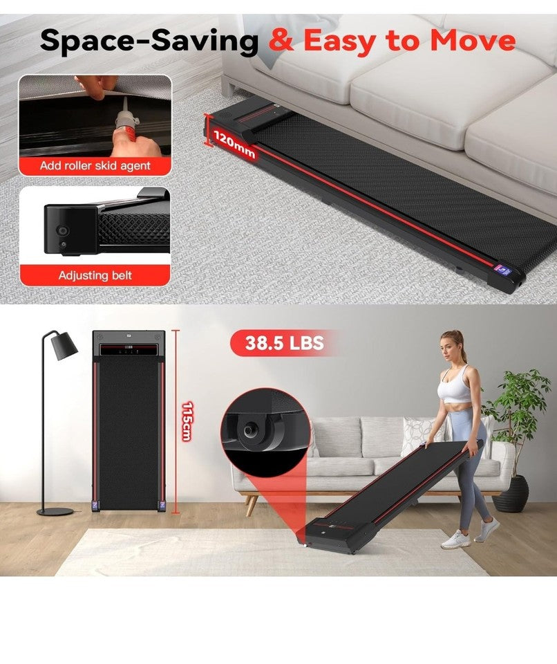 Sperax Walking Pad Treadmill – 2.5HP Under-Desk Treadmill with Remote & LED Display for Home/Office